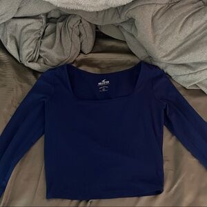 Hollister Navy Blue Crop Top